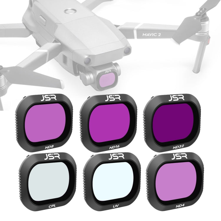 JSR Drone 6 in 1 UV+CPL+ND4+ND8+ND16+ND32 Lens Filter for DJI MAVIC 2 Pro, UV+CPL+ND4+ND8+ND16+ND32 JSR Drone 6 in 1 UV+CPL+ND4+ND8+ND16+ND32 Lens Filter for DJI MAVIC 2 Pro, UV+CPL+ND4+ND8+ND16+ND32